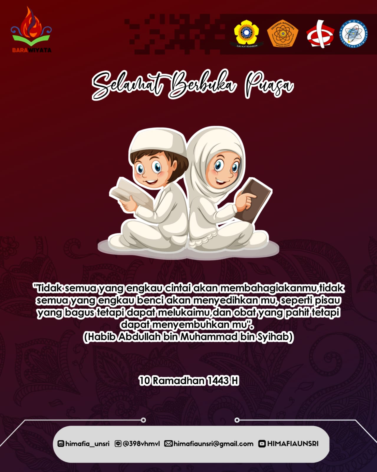 [SELAMAT BERBUKA PUASA BULAN RAMADHAN 1443 H]